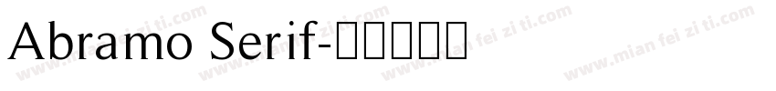 Abramo Serif字体转换